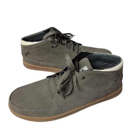 Forsake Phil Chukka Boots Men's 12 Gray Leather Lace Up Ankle Outdoor Casual EUC - Picture 7 of 7